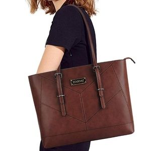 Edoday Faux Leather Laptop Bag